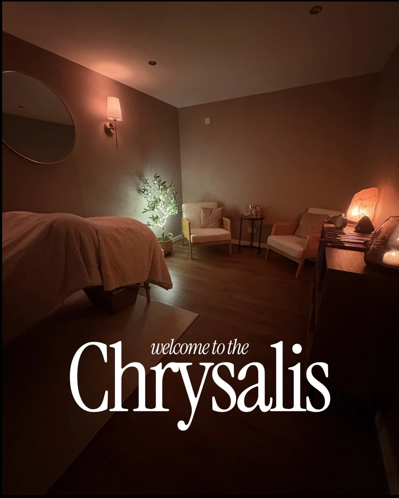 Welcome to the Chrysalis 🦋✨

I named the space The Chrysalis because that word holds everything I want this room to represent.

A chrysalis is a stage of expansion, the in-between where transformation happens safely.

That&rsquo;s what this room is 