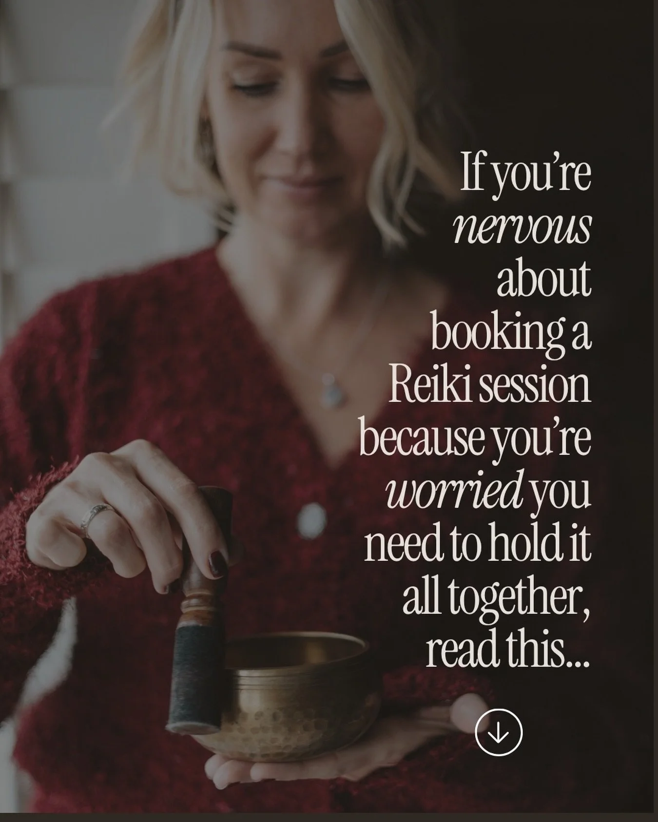 If you&rsquo;re worried or nervous about booking a Reiki session because you feel like you can&rsquo;t hold it together&hellip;

Reiki meets you where you are, and so do I 🤎

You can come overwhelmed, exhausted, in your oldest comfiest clothes, with