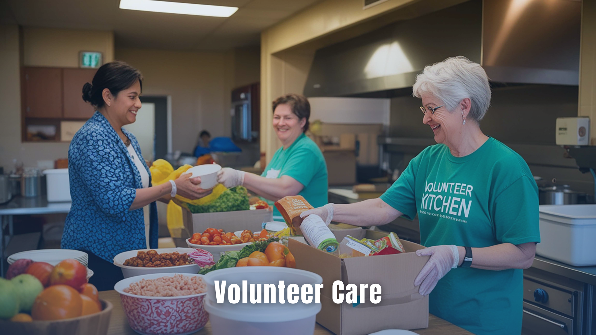 Volunteers Cooking