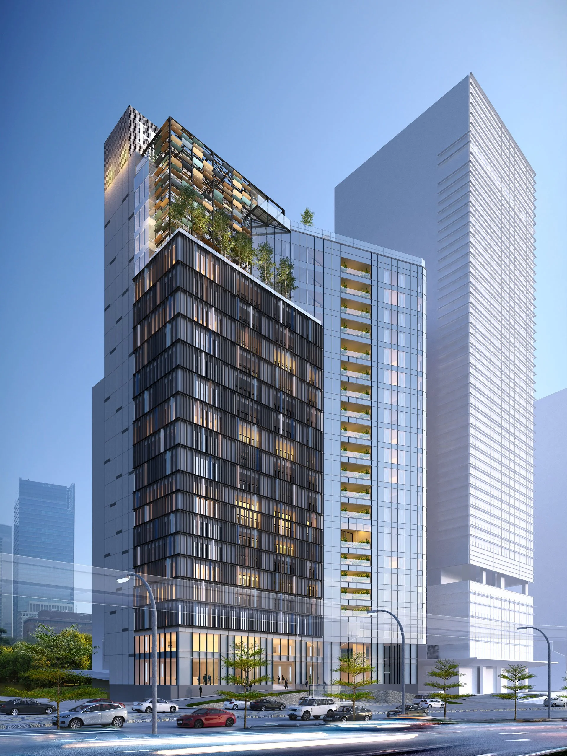 Hyatt Centric City Centre Kuala Lumpur roof top bar club party skylight restaurant romantic luxury fine dining new project