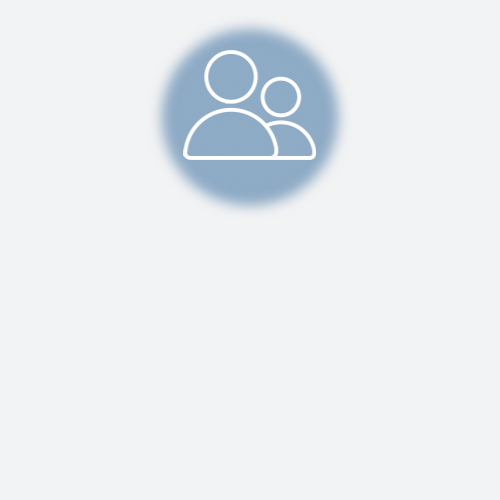 Icon of two people, one larger and one smaller, representing users or a group.