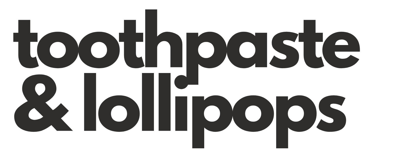 Toothpaste & Lollipops Black Logo