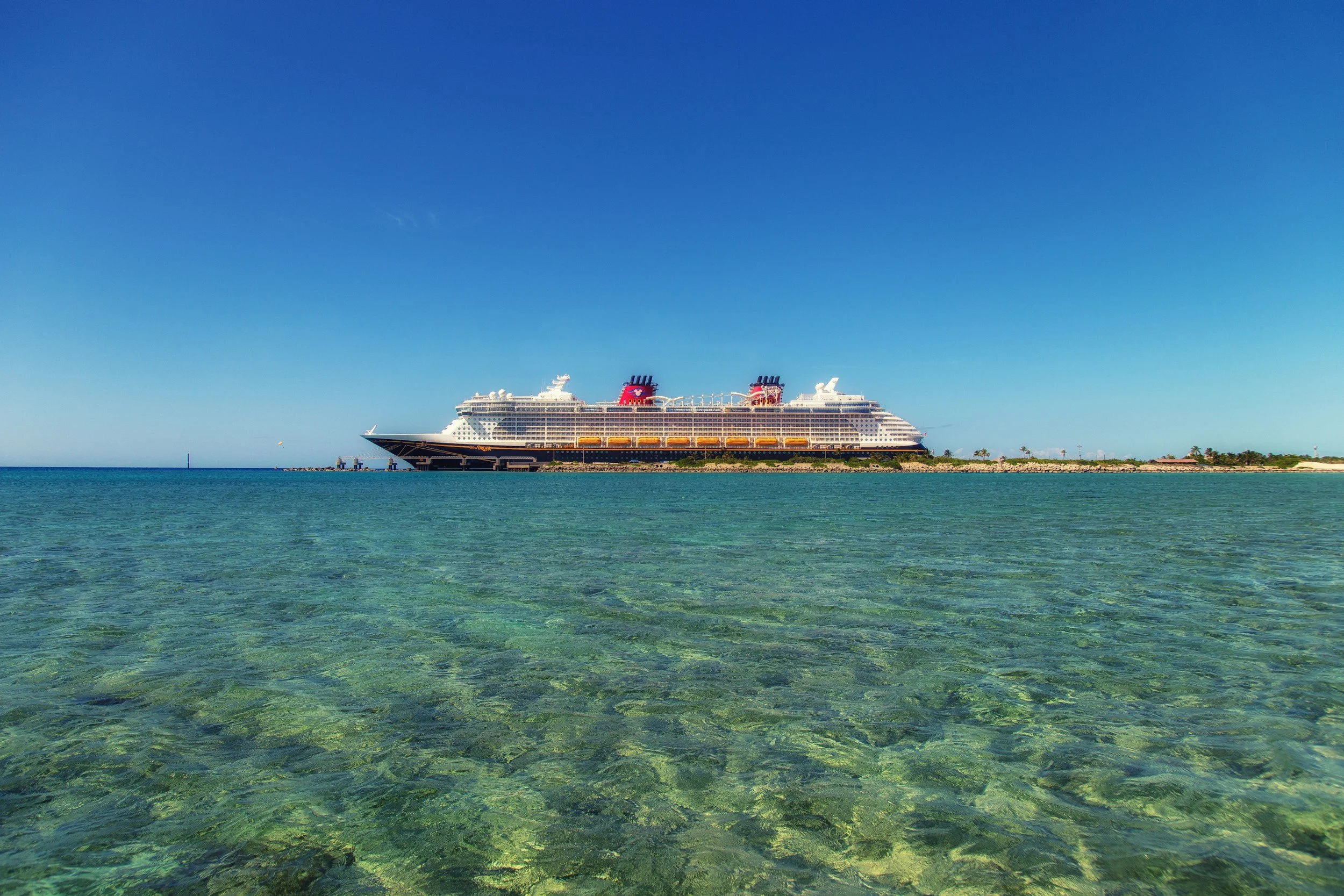 Disney cruise at Castaway Cay