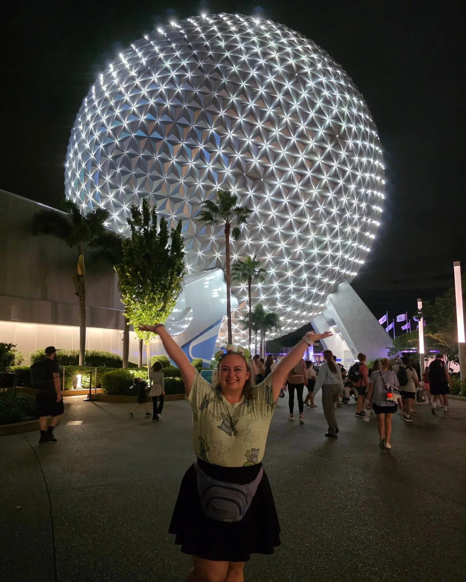 There&rsquo;s something so magical about standing beneath Spaceship Earth at night and realising just how big this beautiful world really is 🌍

For so long, I convinced myself that travel was for &ldquo;other people", people who looked differen