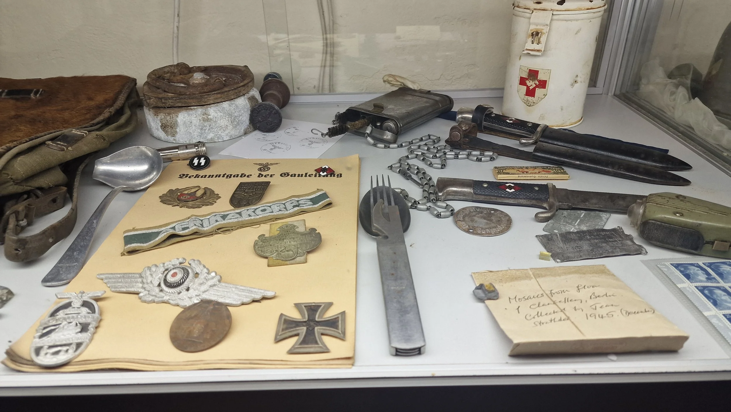 wartime memorabilia at the Cornwall at War Museum
