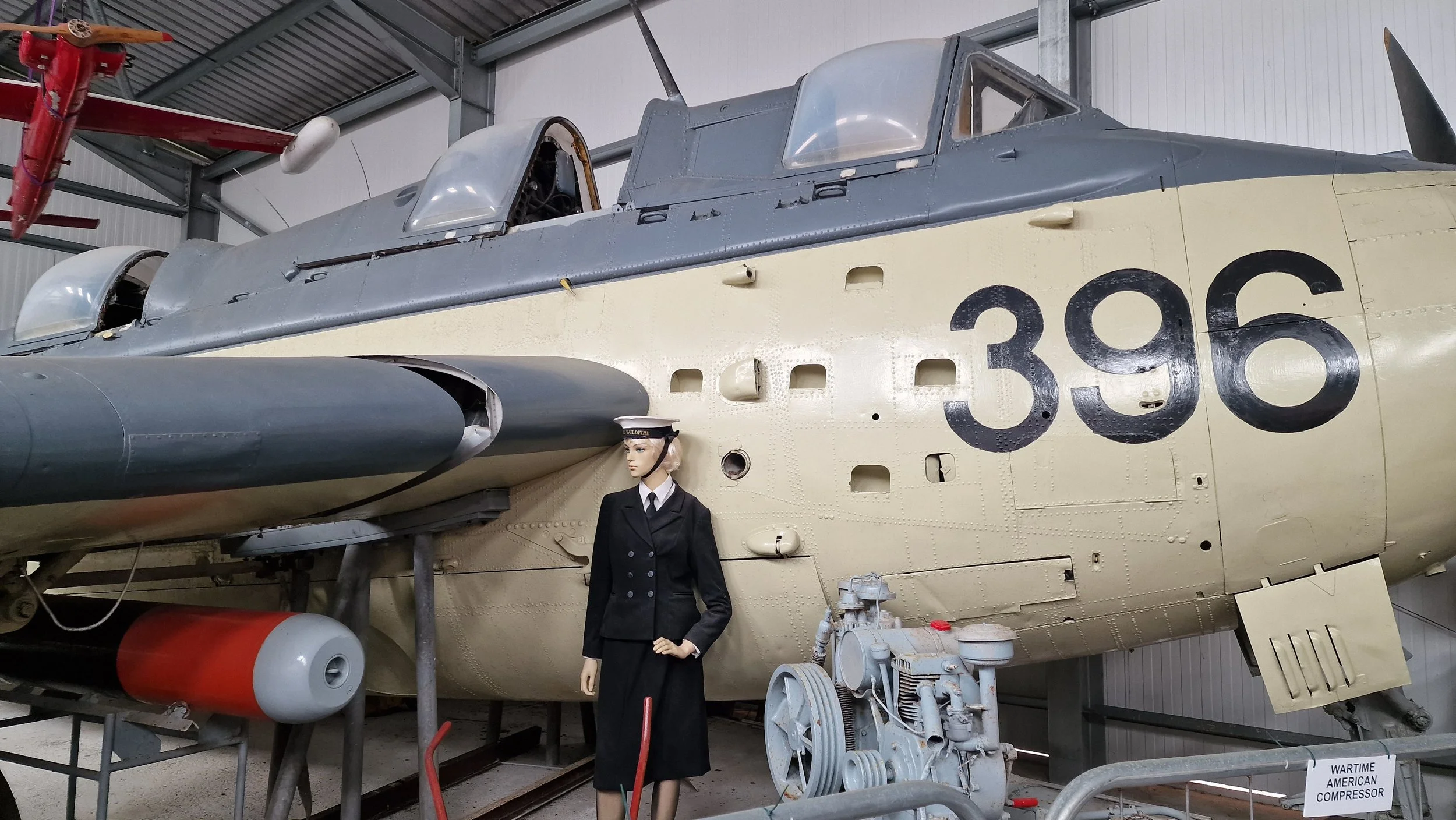 a plane at the Cornwall at War Museum