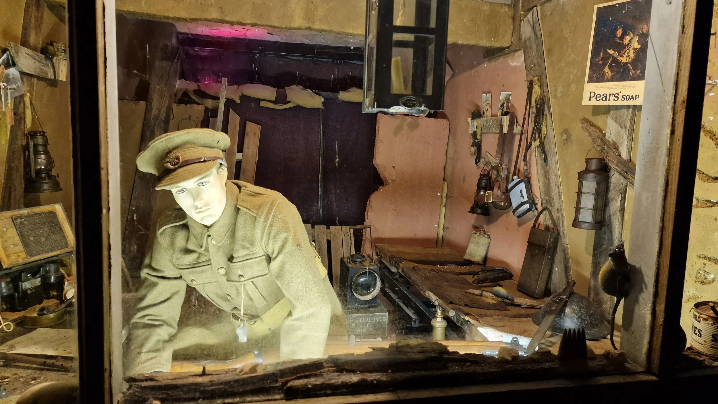 A wartime scene recreation at Cornwall at War Museum