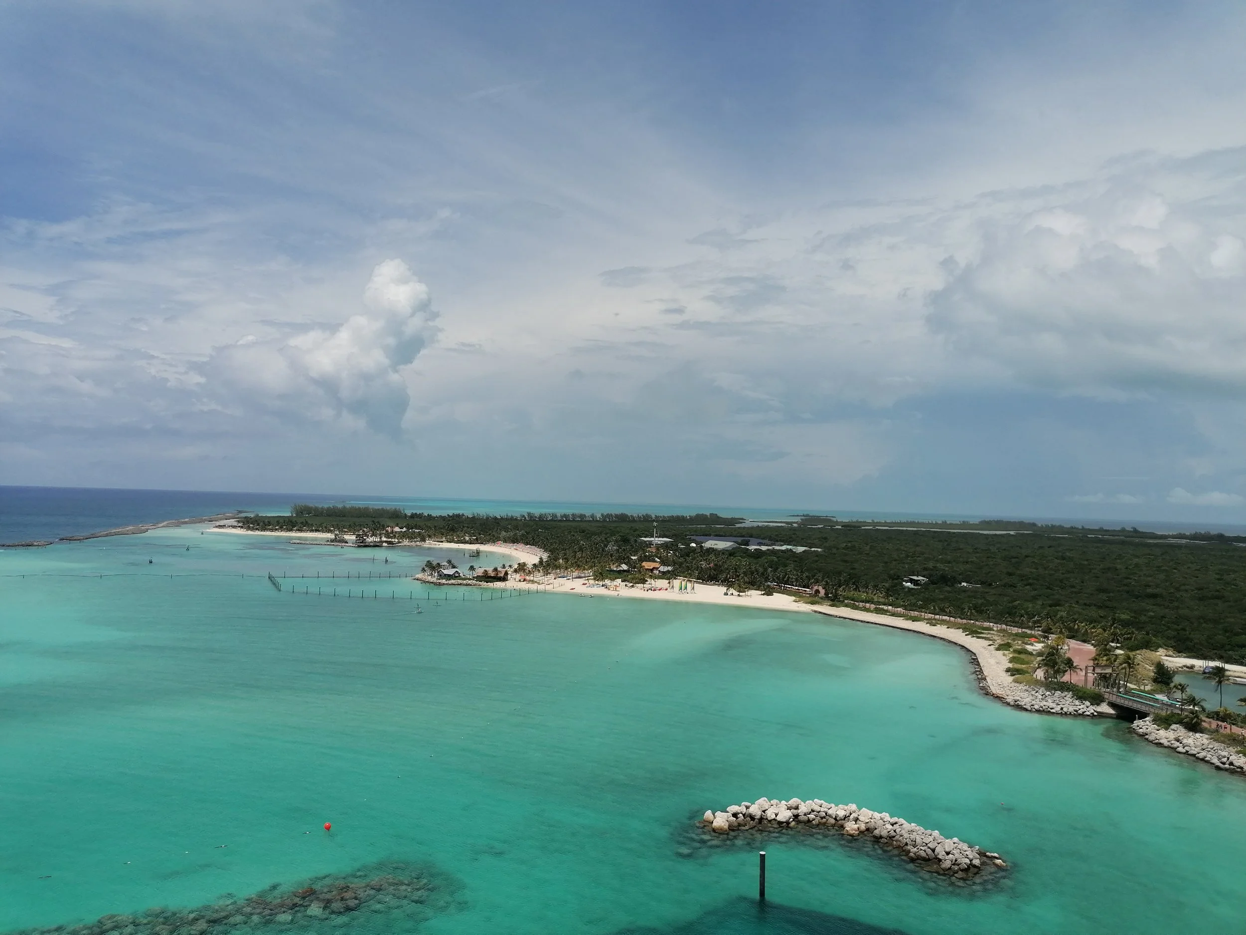 A view of Castaway Cay from the Disney Fantasy