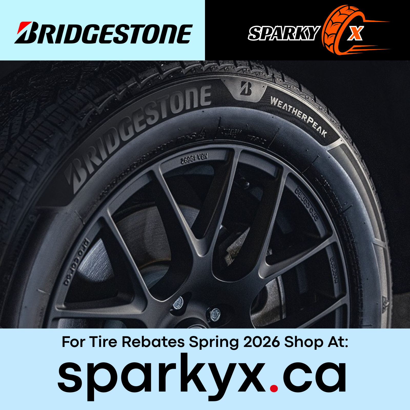 Get $100 Back on Bridgestone - Spring 2026 Tire Rebates