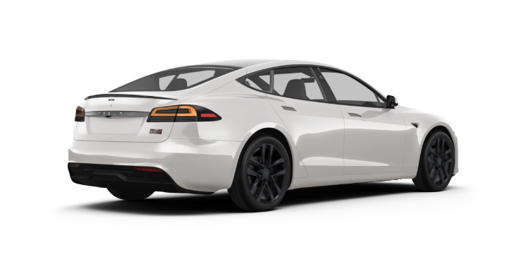 Replika R264 rims on Tesla Model S - rear.