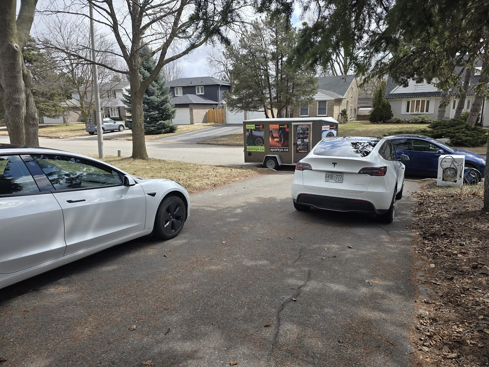 Mobile Tire Change Model 3 and Mobile Tire Changeover Model Y Job Completed