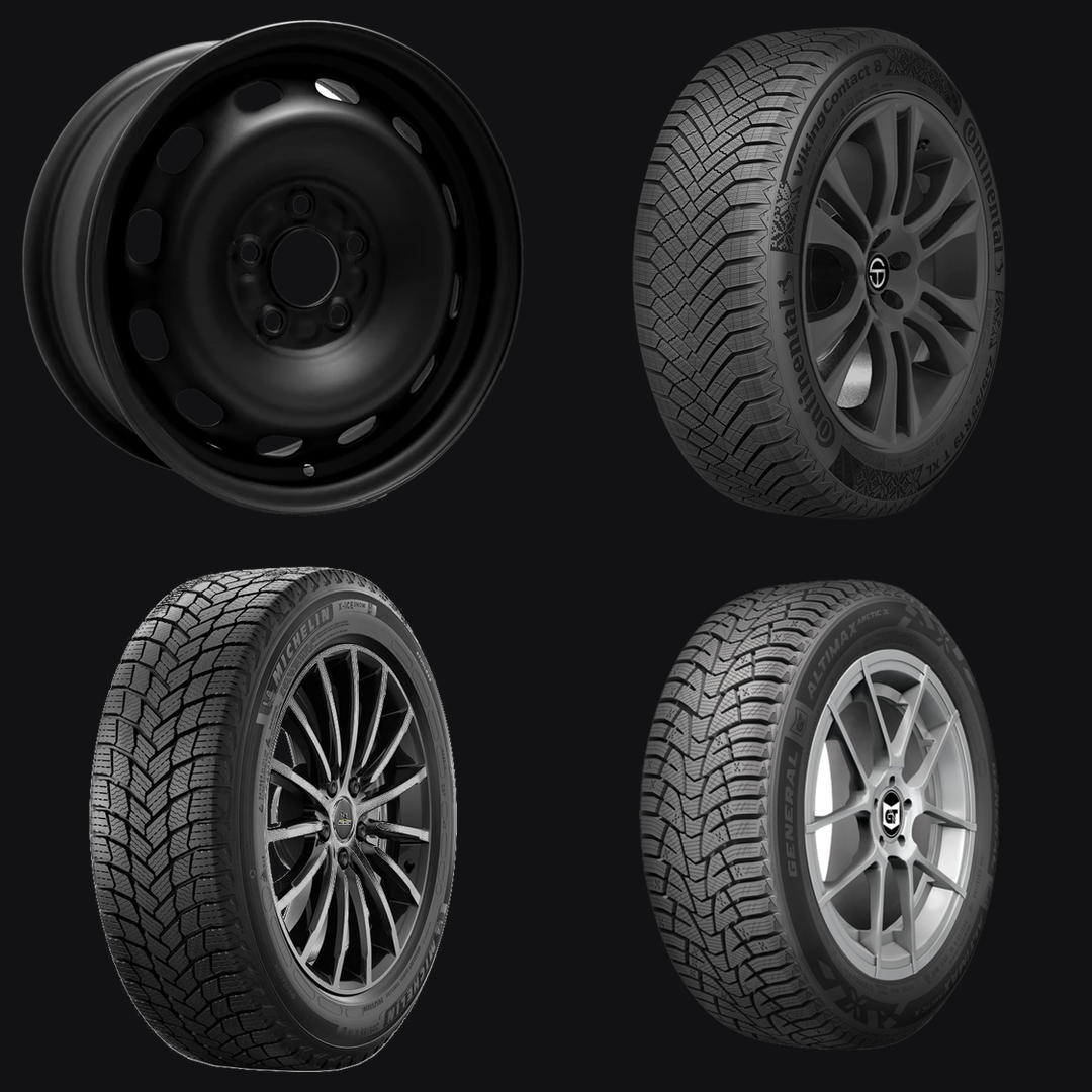 Toyota RAV 4 winter tire packages with steel rim
