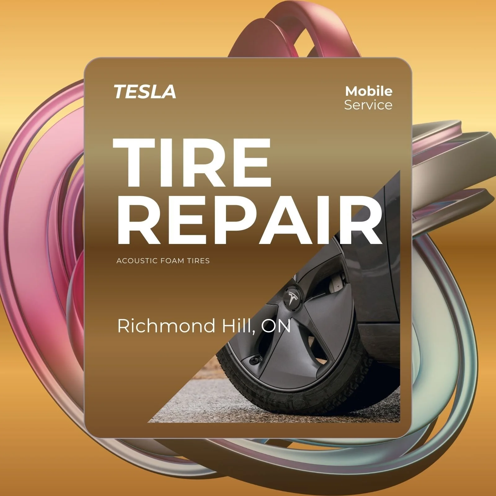 Tesla Mobile Tire Repair in Richmond Hill