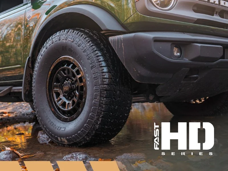 Fast HD Series rims installed on an off-road vehicle.