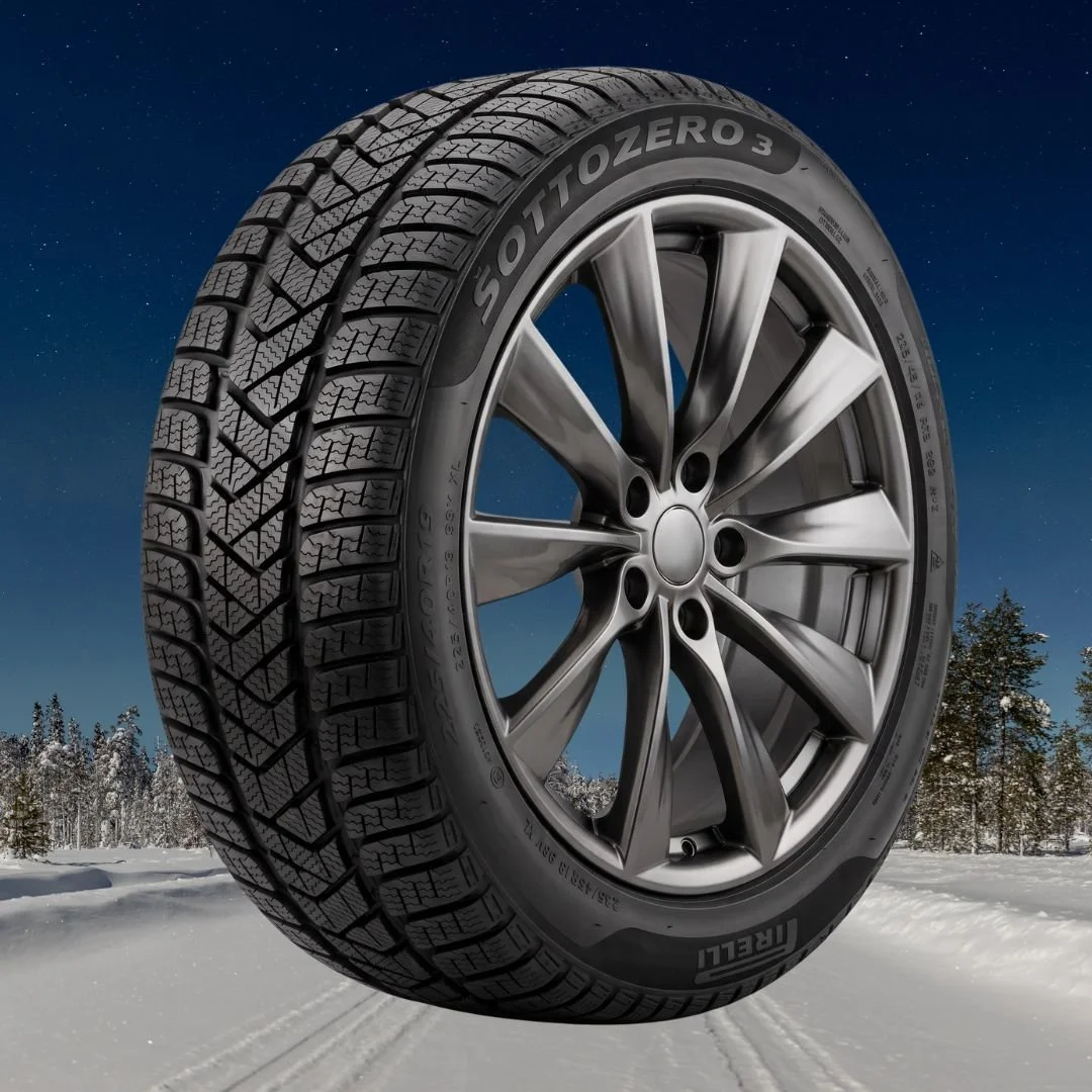 Tesla Model 3 18" Winter Package - Replika R241B Space Grey Rims + Pirelli Winter Sottozero 3 EV Tires