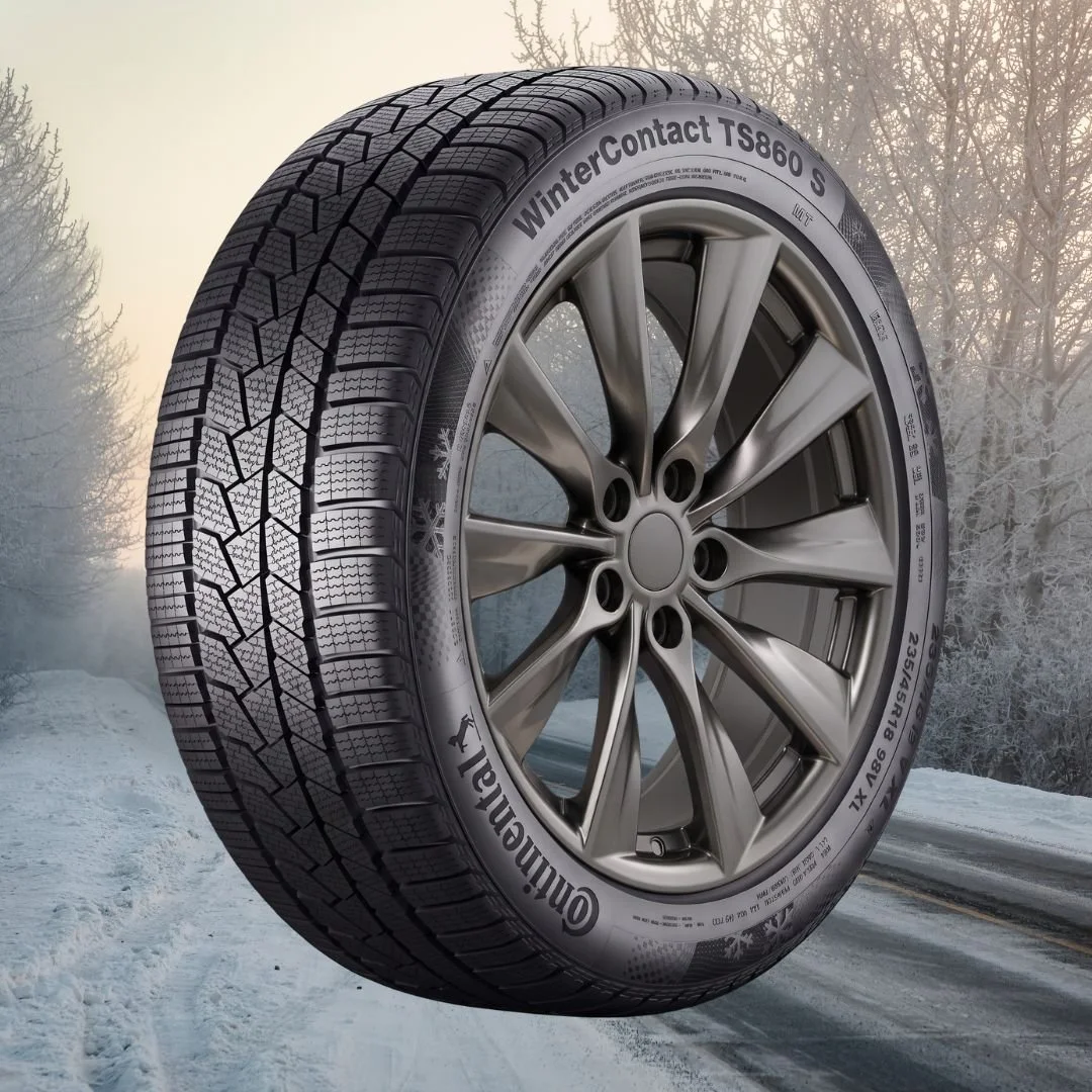 Tesla Model 3 18" Winter Package - Replika R241B Space Grey Rims + Continental WinterContact TS 860 S EV Tires
