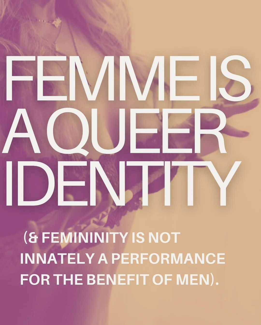 We exist and I promise it&rsquo;s not for cis dudes. Currently, historically, culturally. Some ideas to chew on&hellip;