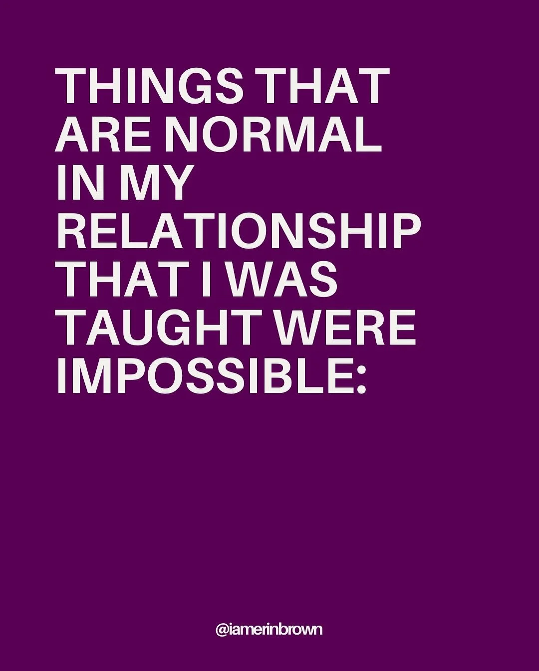 It&rsquo;s almost like the narrative that relationships are to be endured and you have to override your needs and obligate your time and your body to someone else&rsquo;s whims is like, not an inevitable truth? But fr. People want different things, w