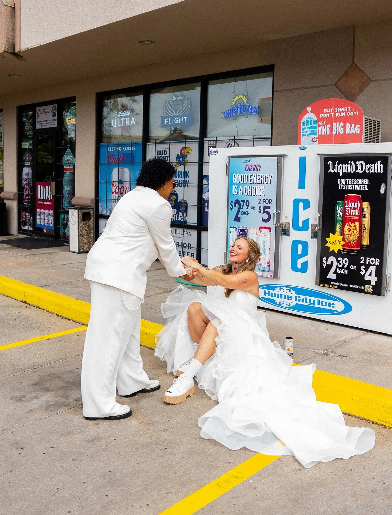 I used to look at photos of myself at events and feel sad at the disconnect between the smile on my face and how I knew I really felt at the time. This is real. And easy. And sweet. Not just for the day but it&rsquo;s how we wake up and how we go to 