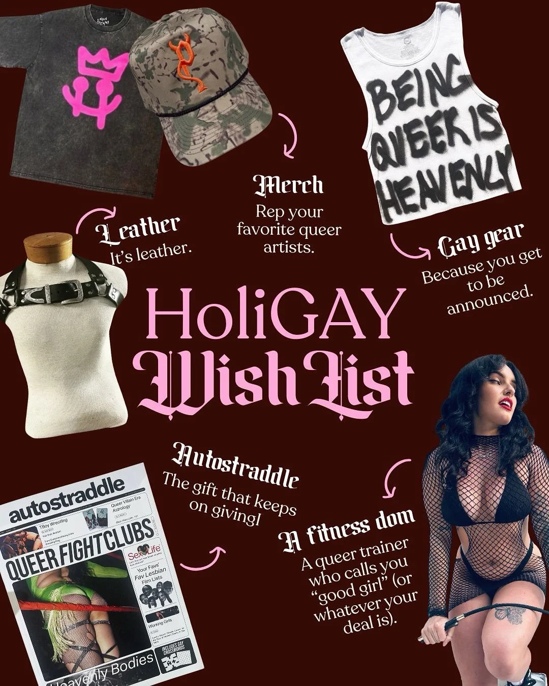 Make your holiday gay(er). 🩷