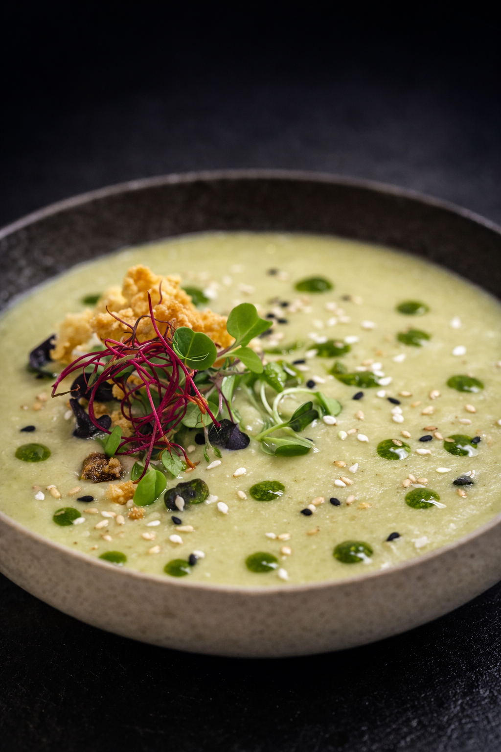 Sopa cremoso con galleta Lotus y microverduras.png