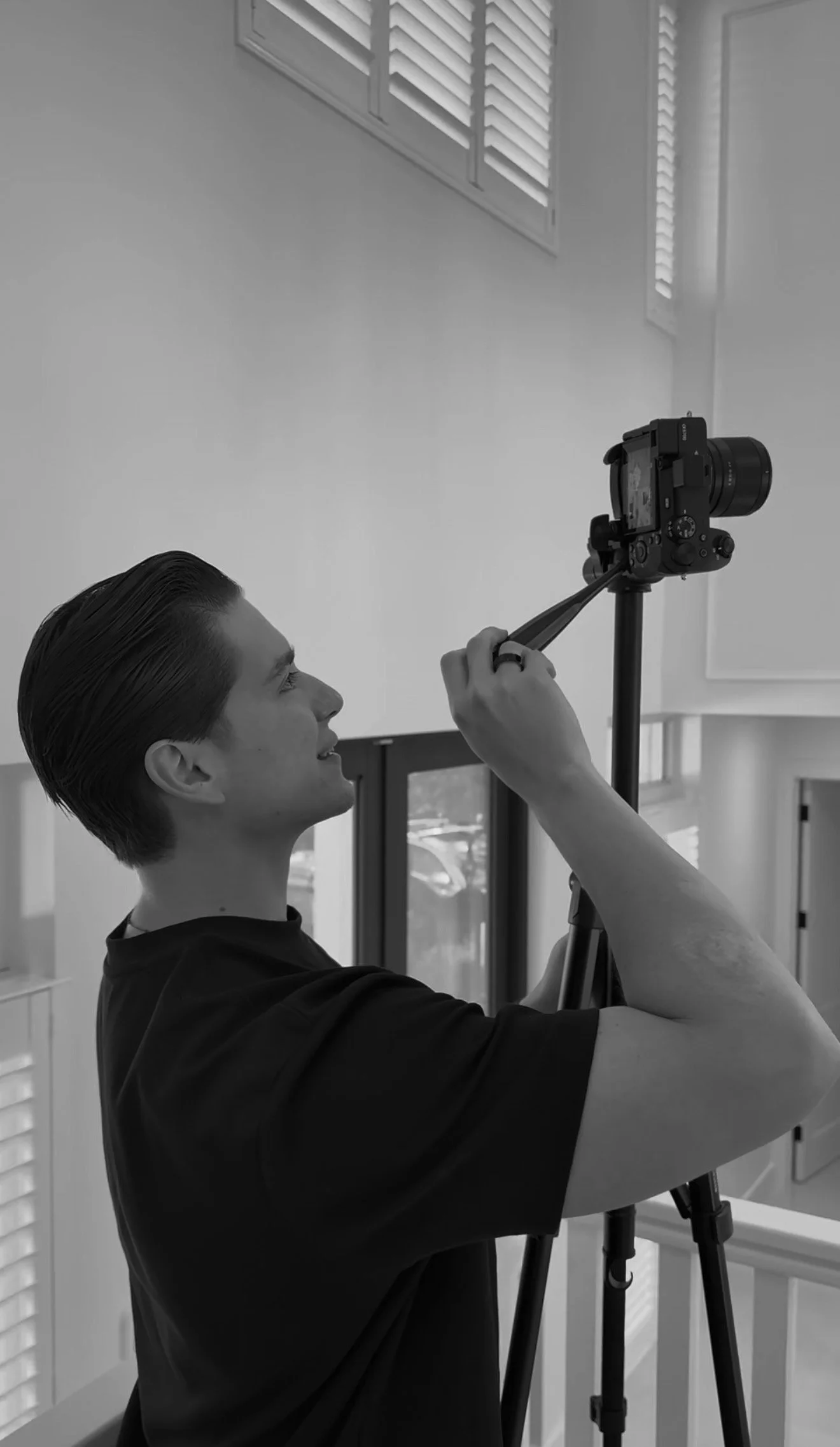 man in a professional setting CREATING CONTENT