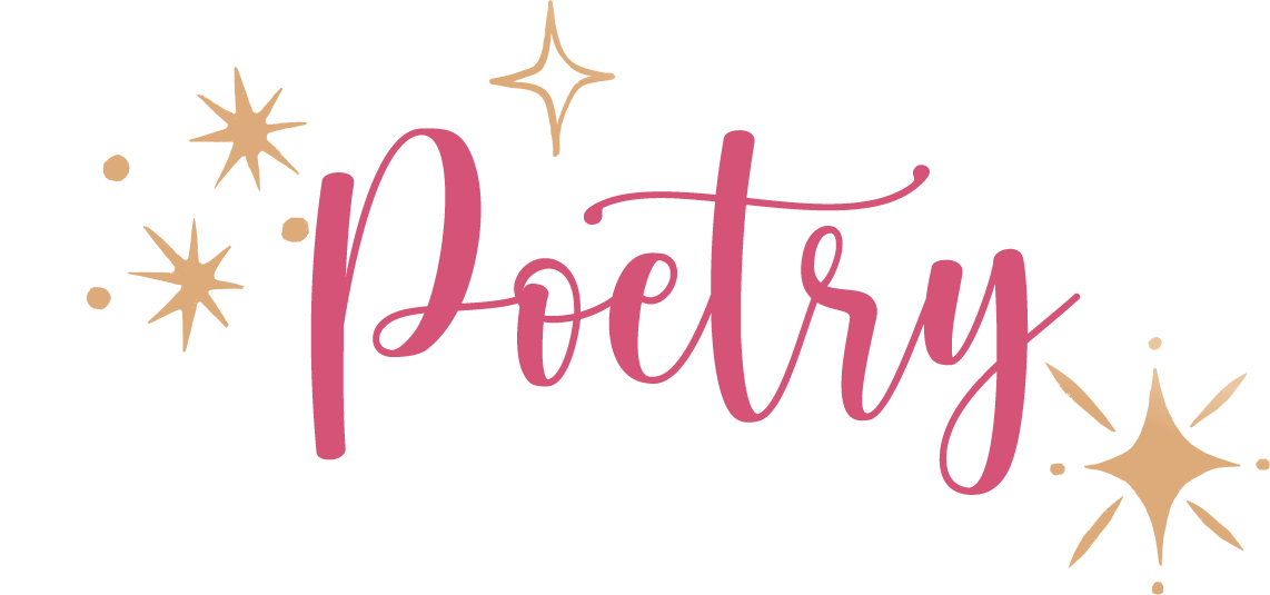 Decorative graphic with the word 'party' in pink script, surrounded by star and sparkle shapes in gold.