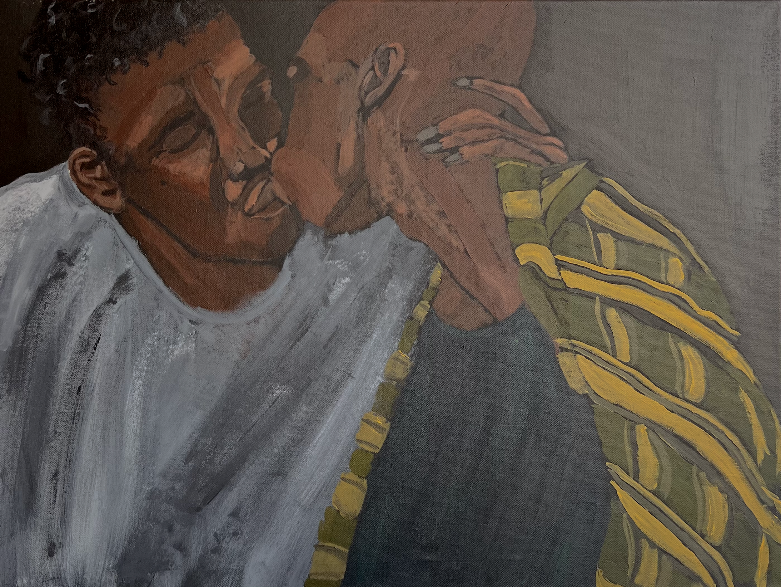 'I wasn't really never myself', 2024, acrylic on canvas, 60 x 80 cm. 