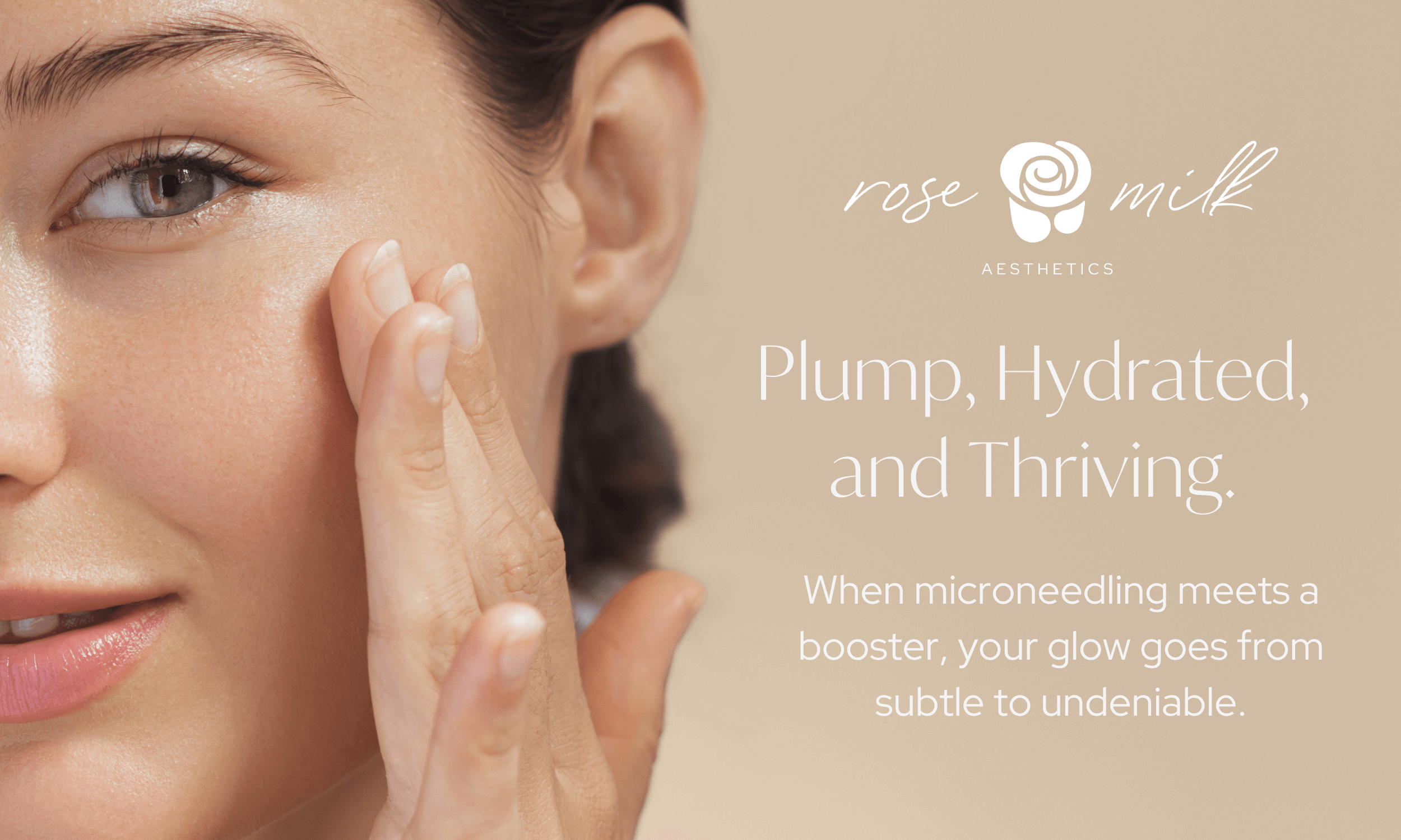Microneedling Booster in Houston, TX. Take your glow from subtle to undeniable with Rose Milk Aesthetics!