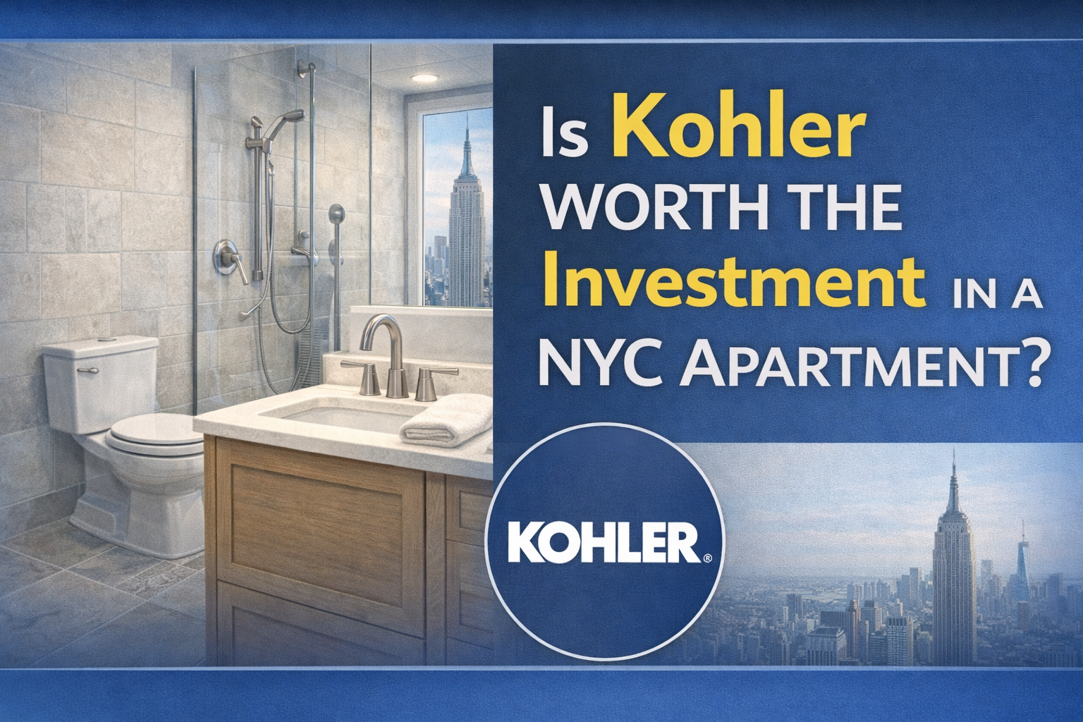 Why The Practical Diva Chooses Kohler for NYC Bathroom Renovations
