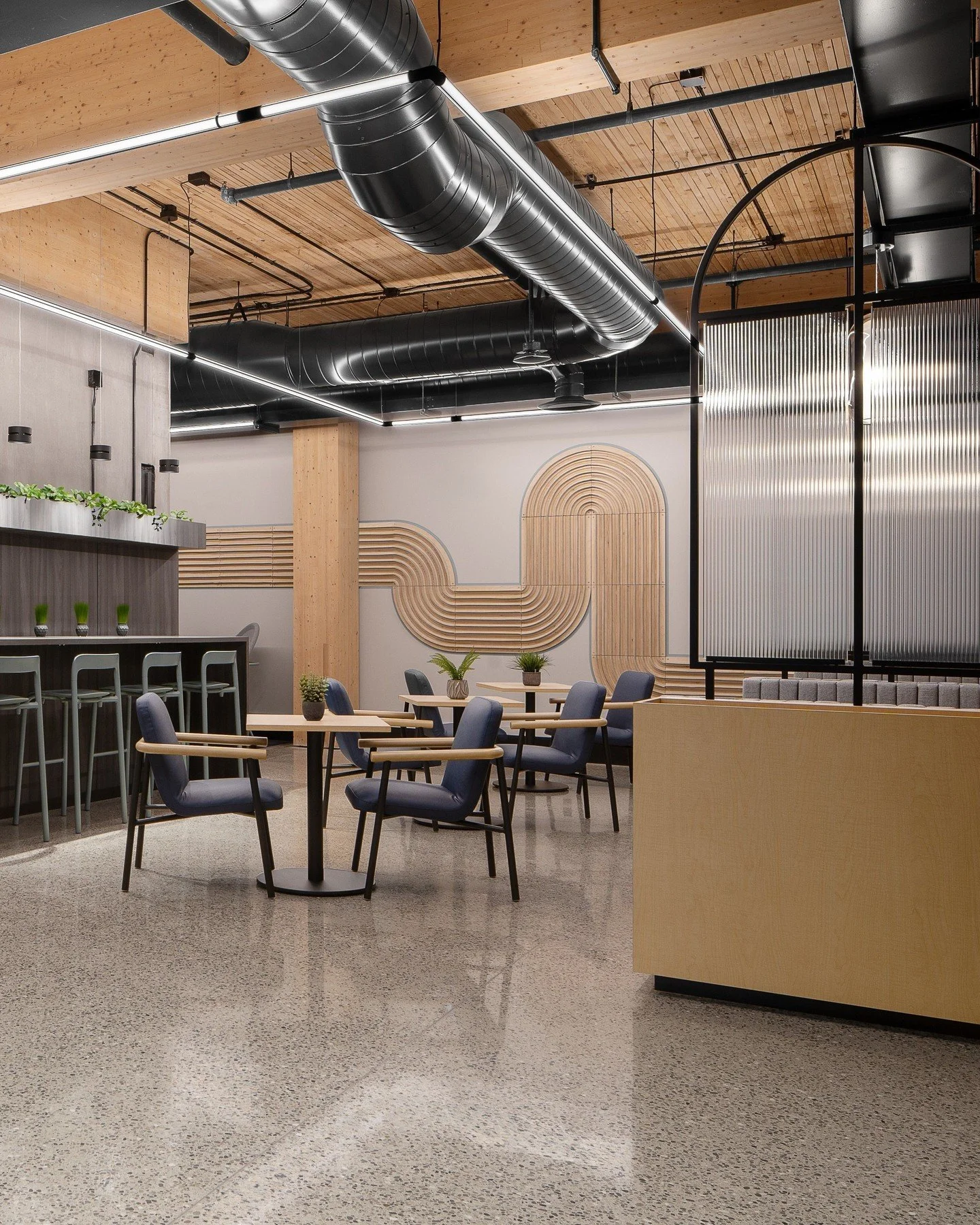 Swipe to see new configurations our in-house designers created based on our Echo Modular Wall Panel System.

The panels are a sculptural solution for enhancing the acoustic performance of interior spaces on a small or large scale. Available in 3 modu