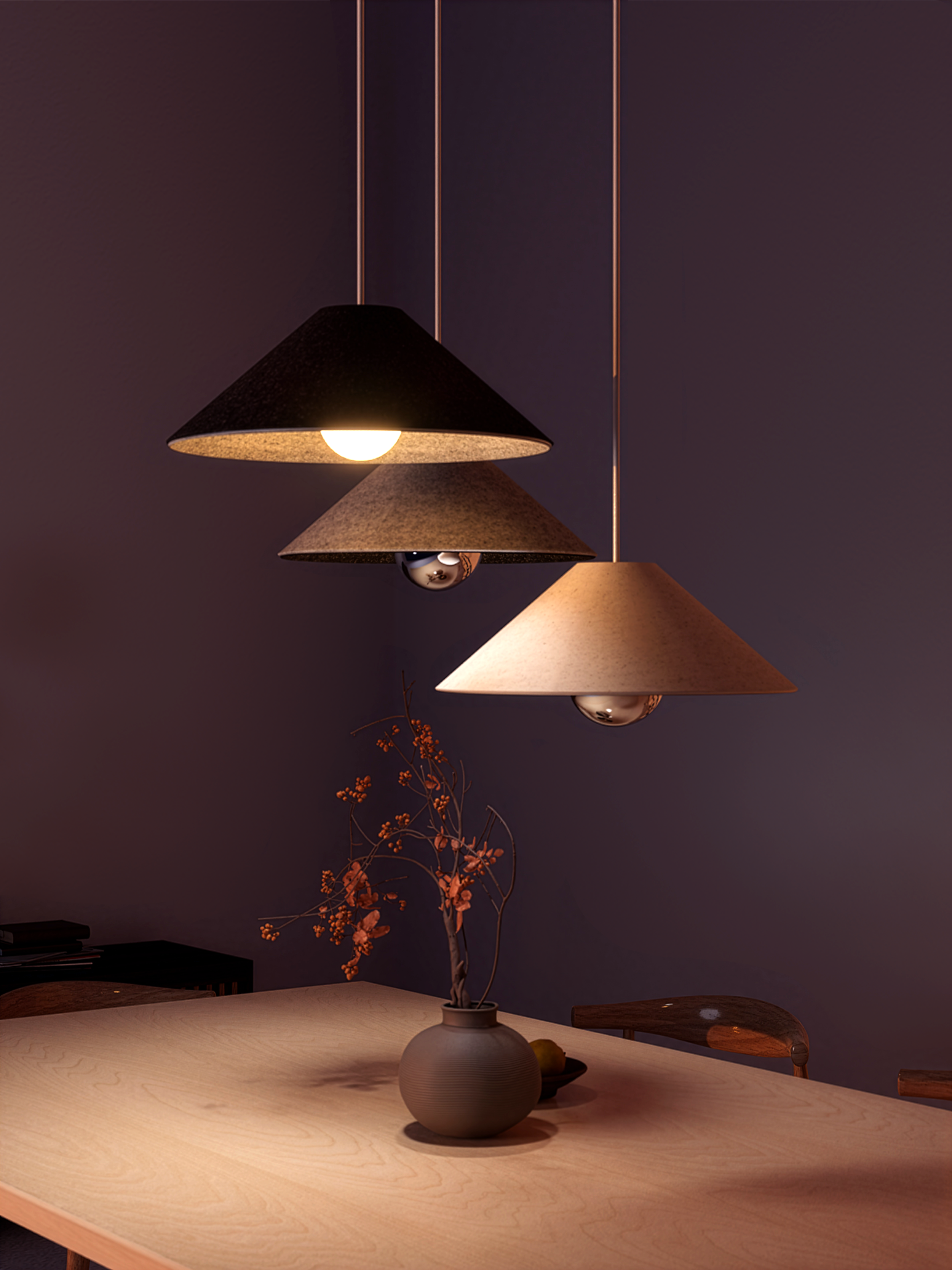 Cone Pendant | Bulb
