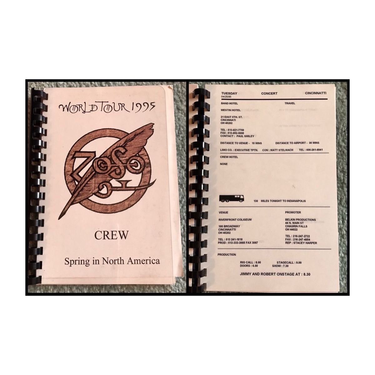 1995 ‘North America Spring’ Tour - Crew