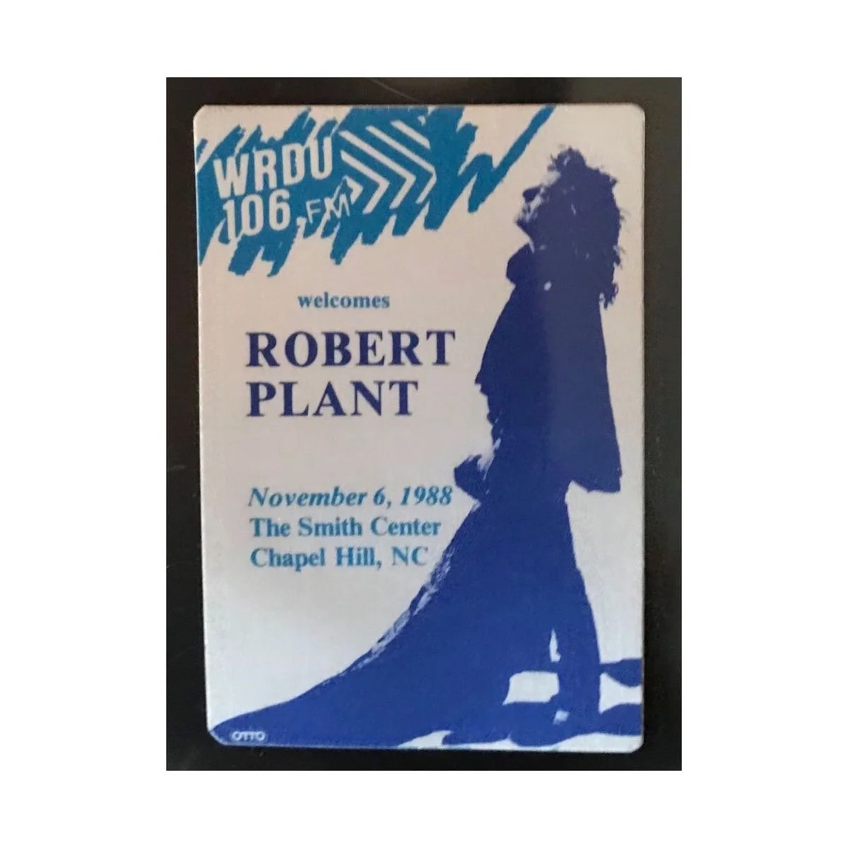 11/6/88 106 FM WROU Sticker Pass