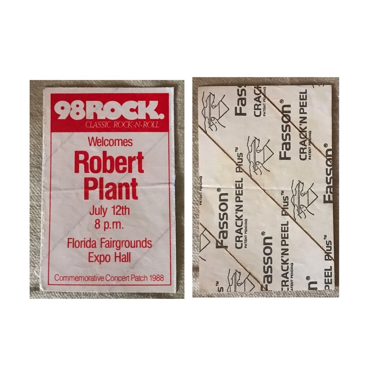 07/12/88 98 Rock Radio Patch Pass