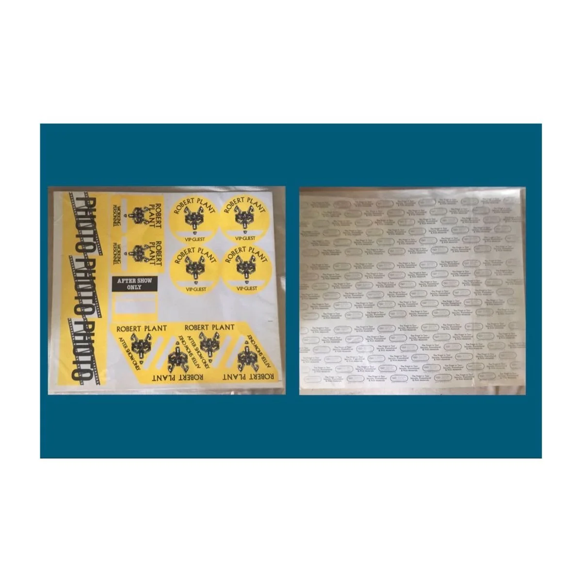 1988 Pass Proof Sheet