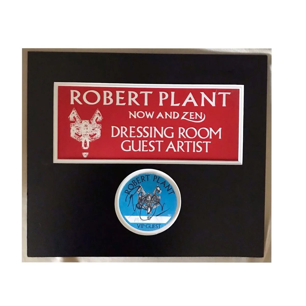 Back Stage Door Sign &amp; Singed Pass