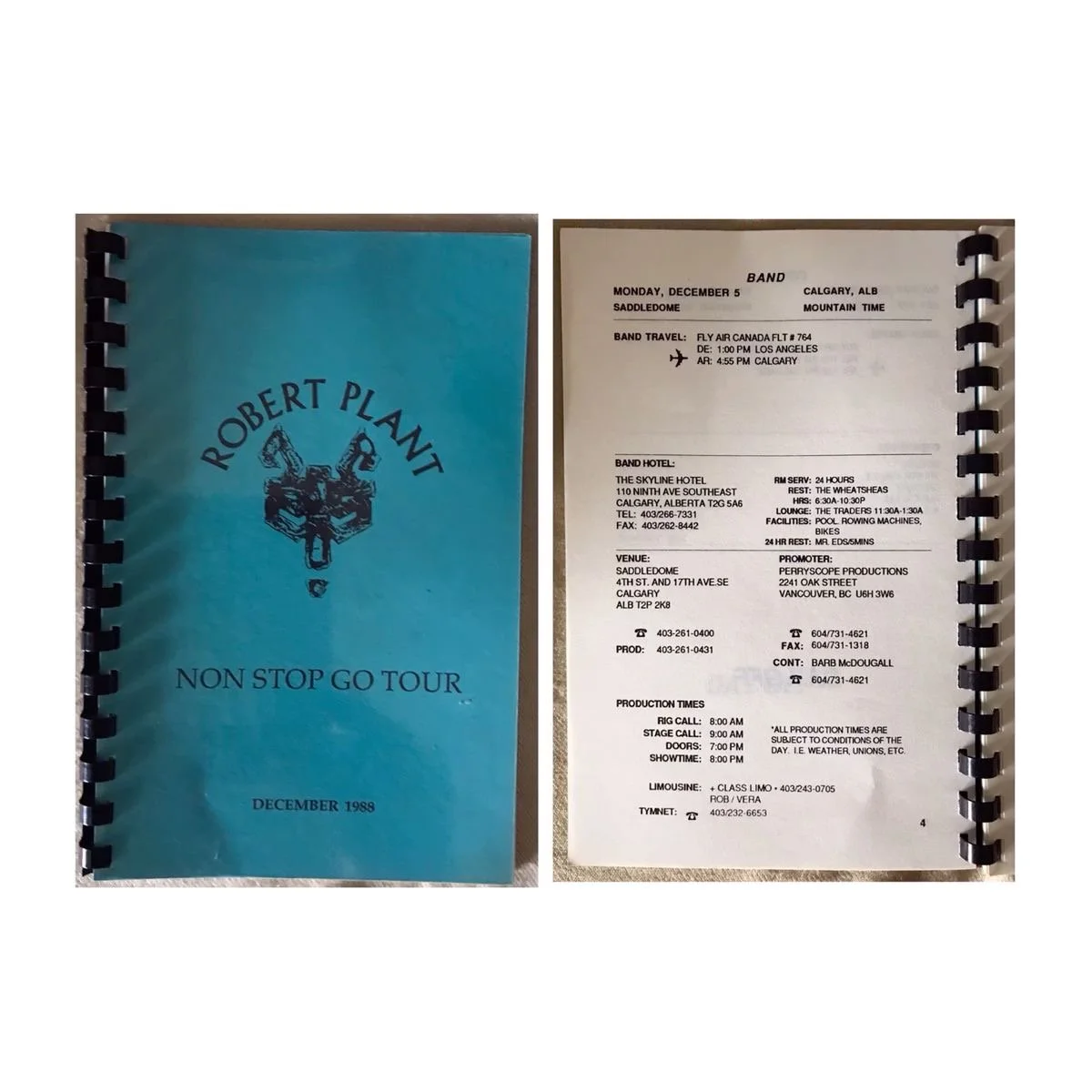 12/02/88 - 12/16/88 Non Stop Go Tour