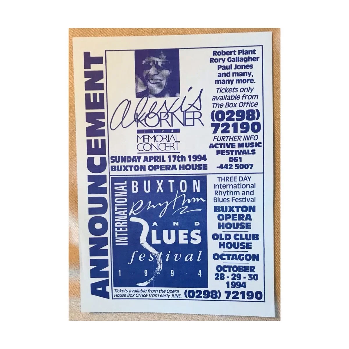 Tribute Concert Flyer