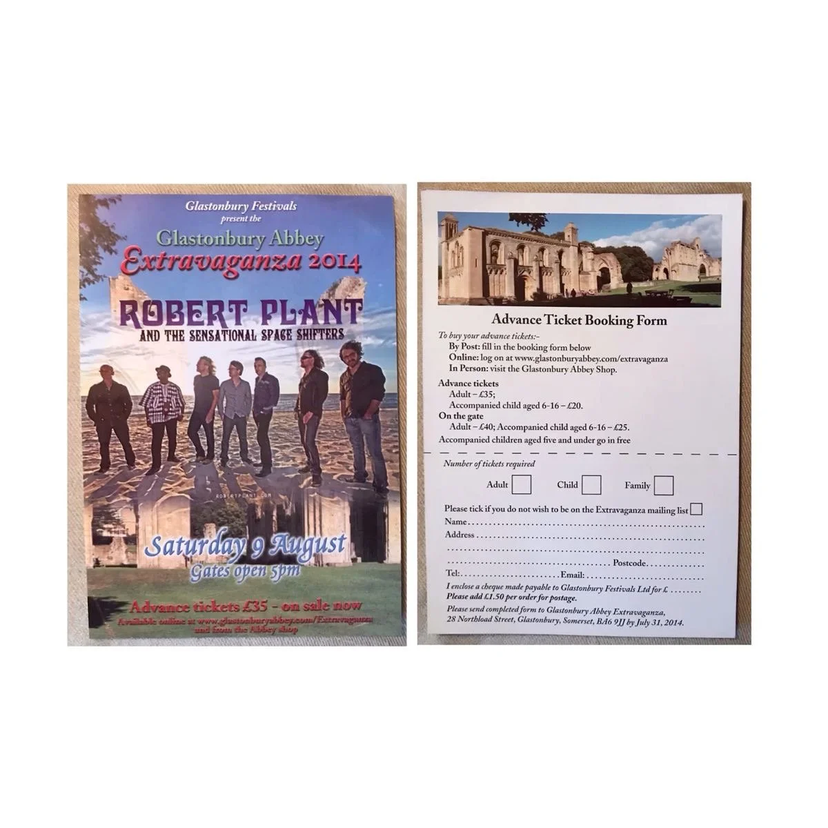 08/09/14 (F) - Glastonbury Abbey Extravaganza UK