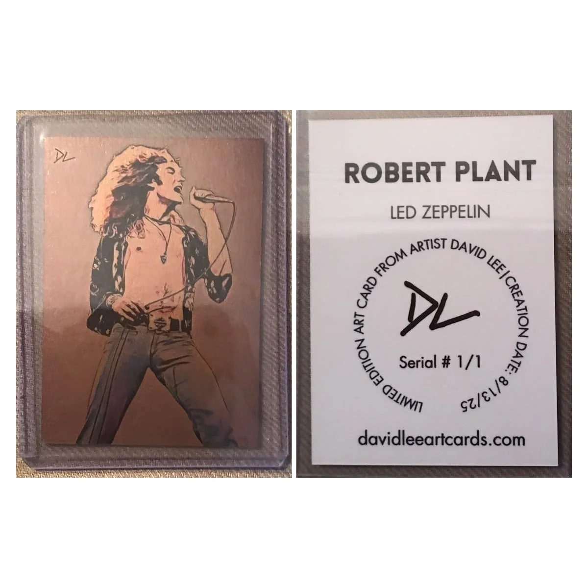 08/13/25 Gold Plated David Lee Art Card