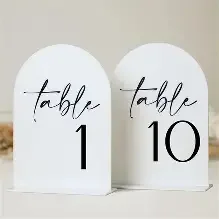 Custom Acrylic Table Signs