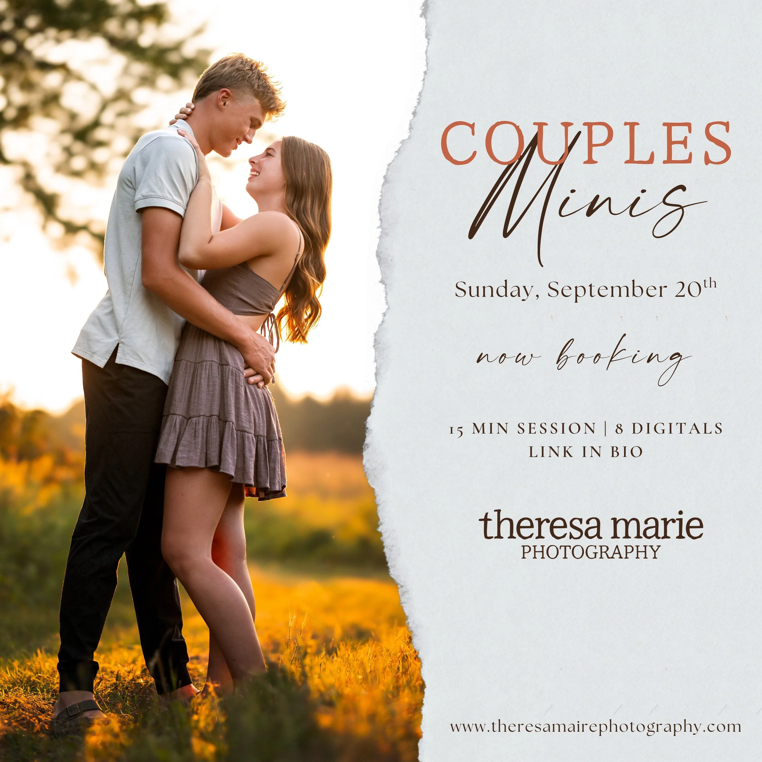 🤍 Couples Mini Sessions are here! 🤍
Homecoming, prom, senior year, or that first &ldquo;real&rdquo; relationship that feels like it might just be the one&mdash;high school and college couples deserve photos that capture this stage of life too, not 