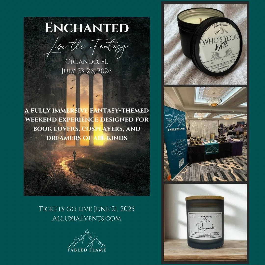 The realms are opening&hellip; Fantasy fans this is your moment✨
I&rsquo;ll be vending at Enchanted: Live the Fantasy - an immersive weekend with six magical realms, live performers, and the most enchanting market you&rsquo;ve ever seen. Tickets go l