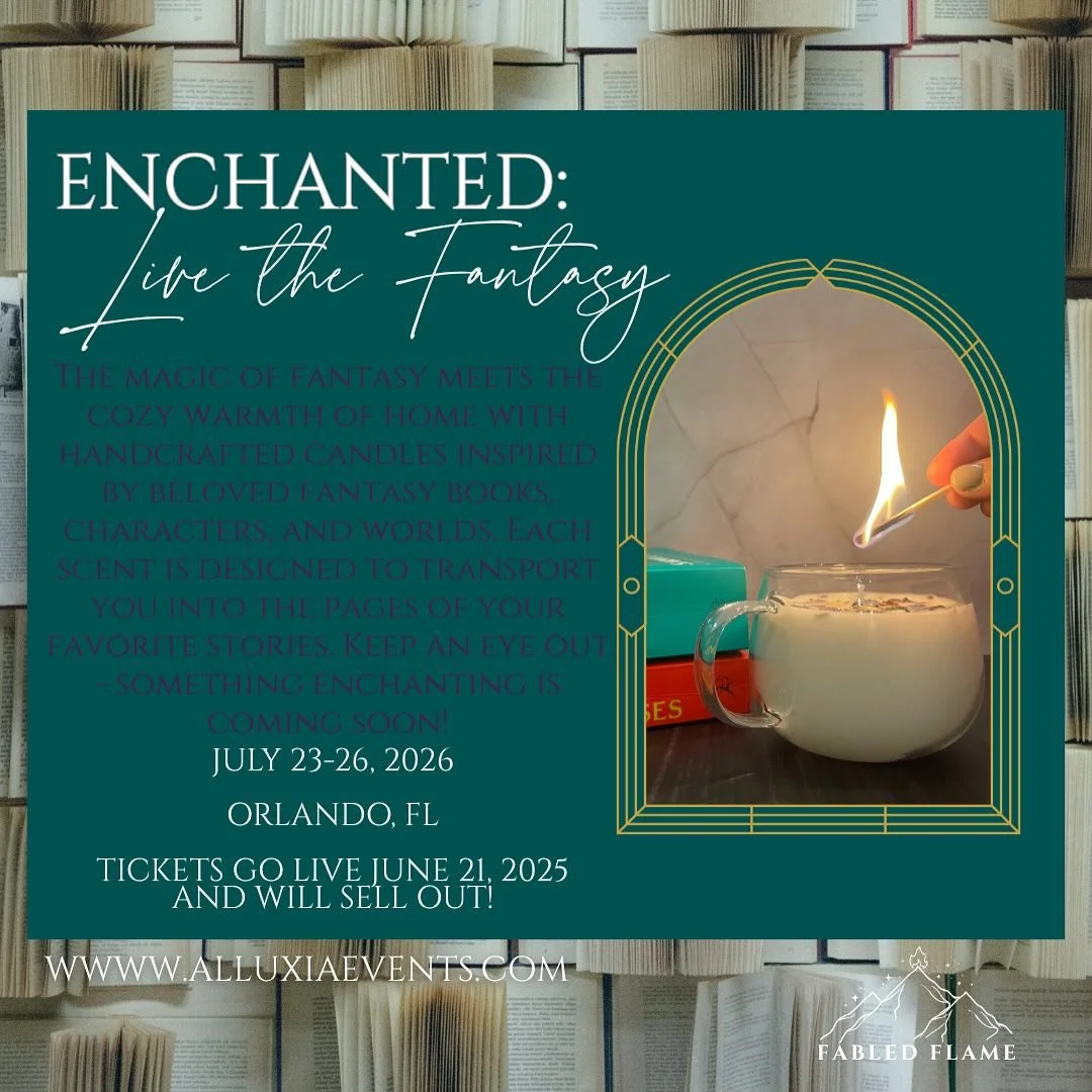 If you love fantasy books, cosplay, or epic magical vibes - you belong in Alluxia✨ 

I&rsquo;ll be vending at Enchanted: Live the Fantasy, a weekend long immersive experience that includes a fantasy ball? Six realms, quests, and so much more! Don&rsq