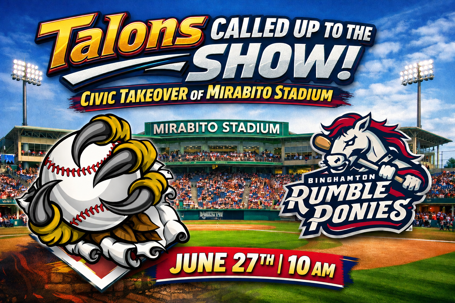 Civic Takeover of Mirabito Stadium
