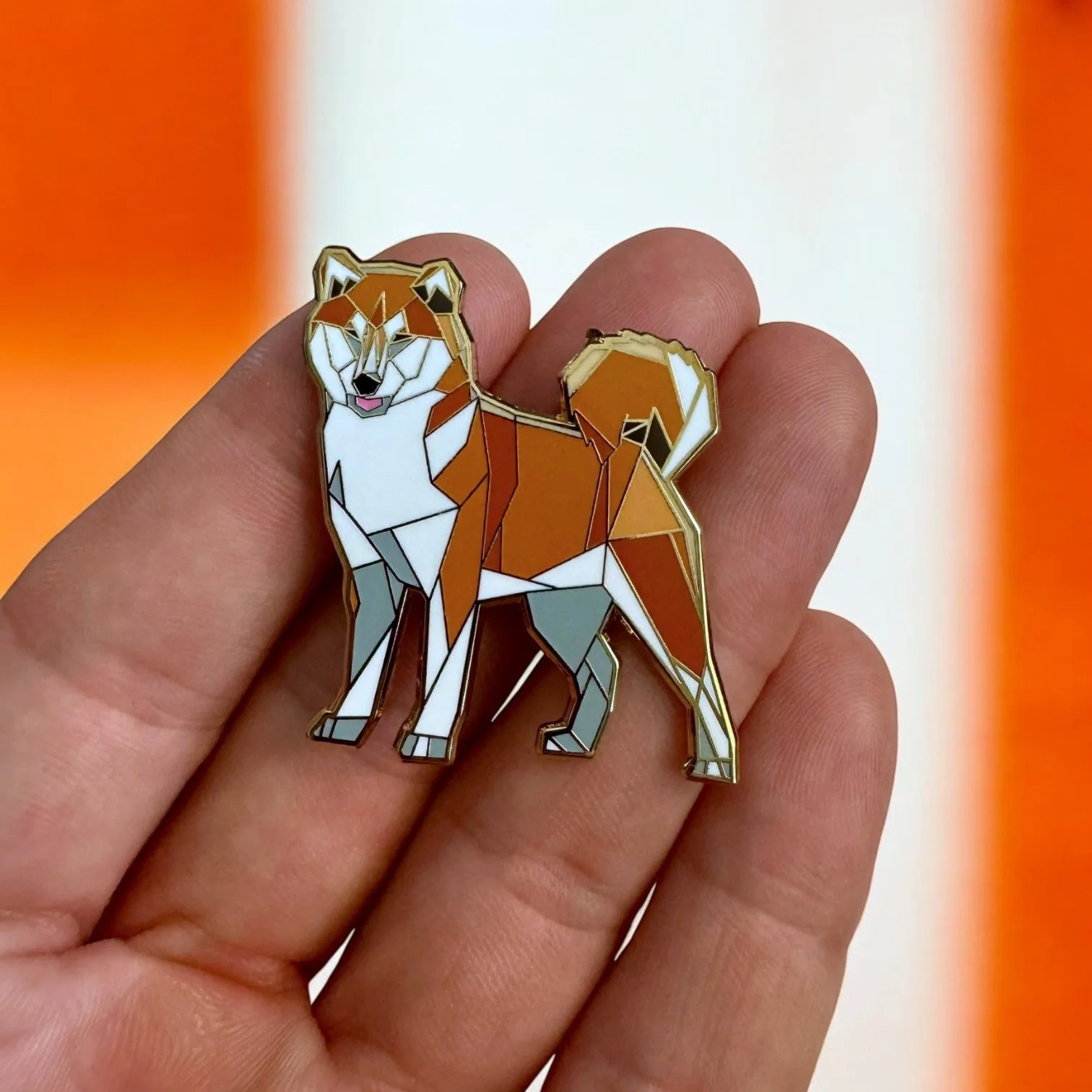 Shiba Inu enamel pin