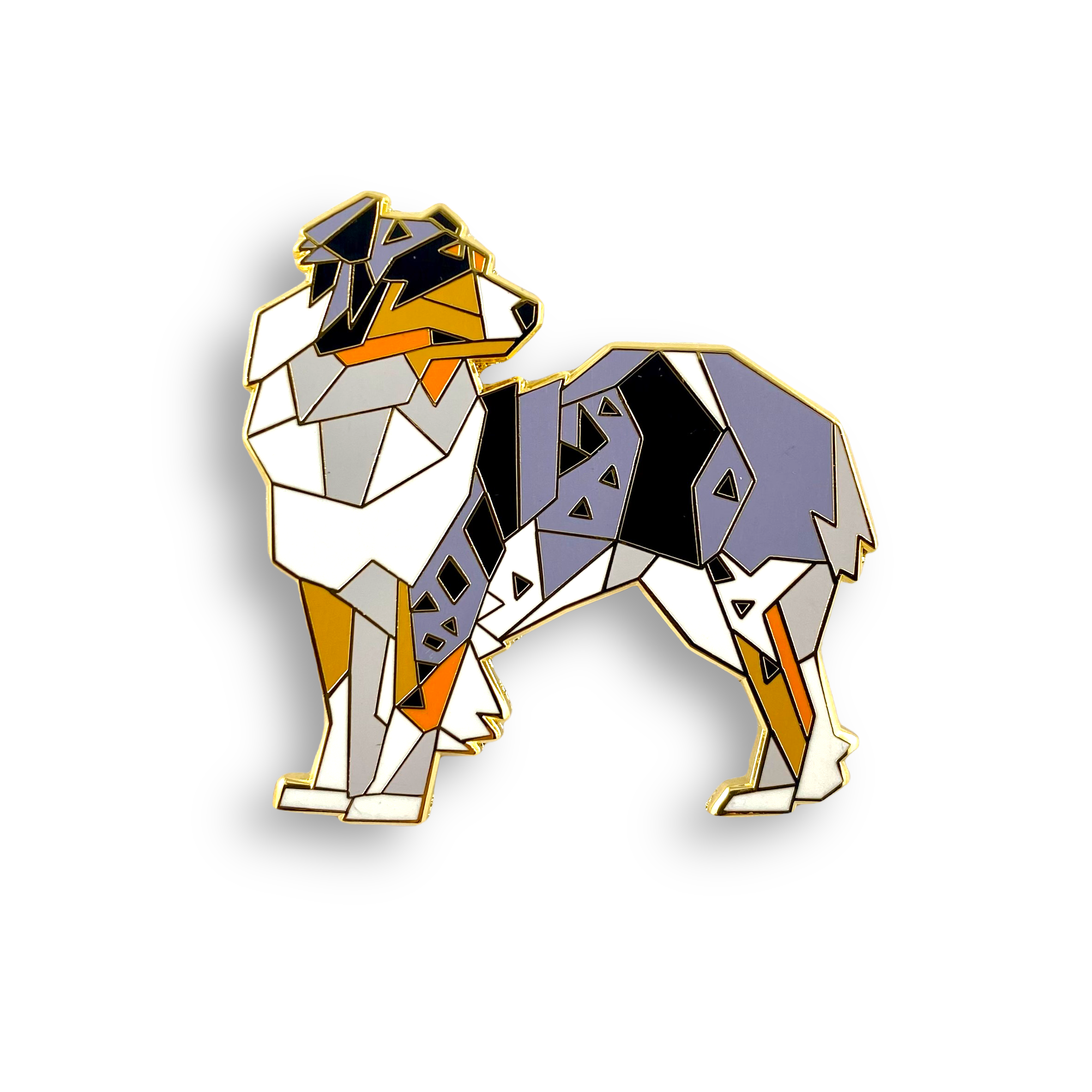 Australian shepherd enamel pin dog gift
