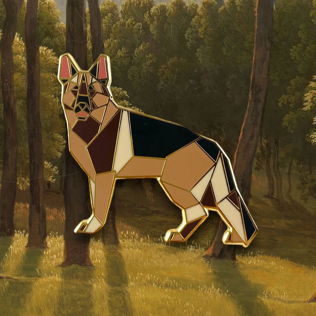 German Shepherd enamel pin