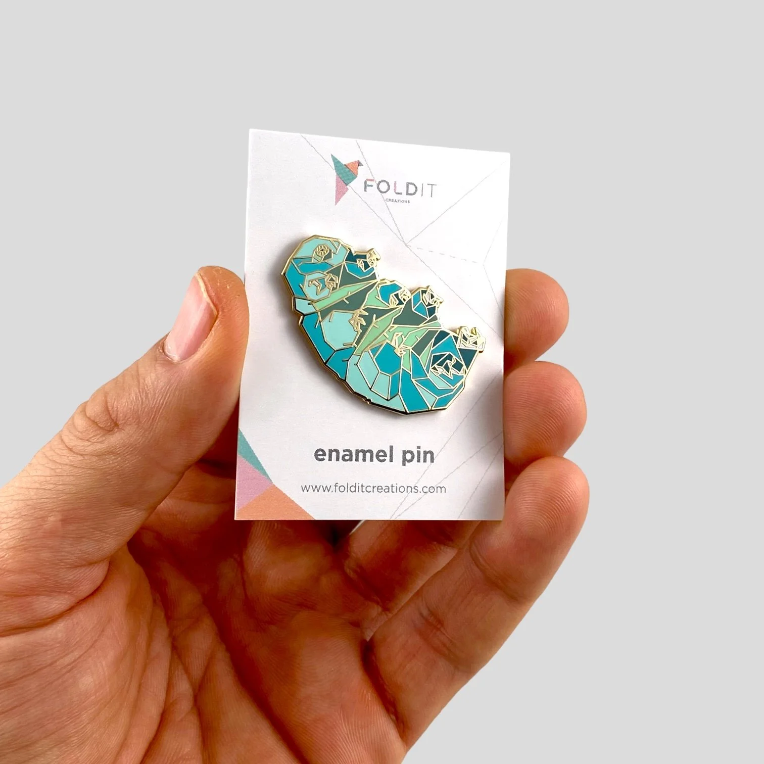 Tardigrade enamel pin